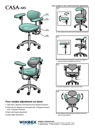 Feature of CASA MS stool